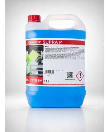 Detergenti profesionali - Aquagen Supra P - Detergent Profesional de Ultimă Generație pentru Spălarea Manuală sau Automată a Vaselor din Plastic - arli.ro
