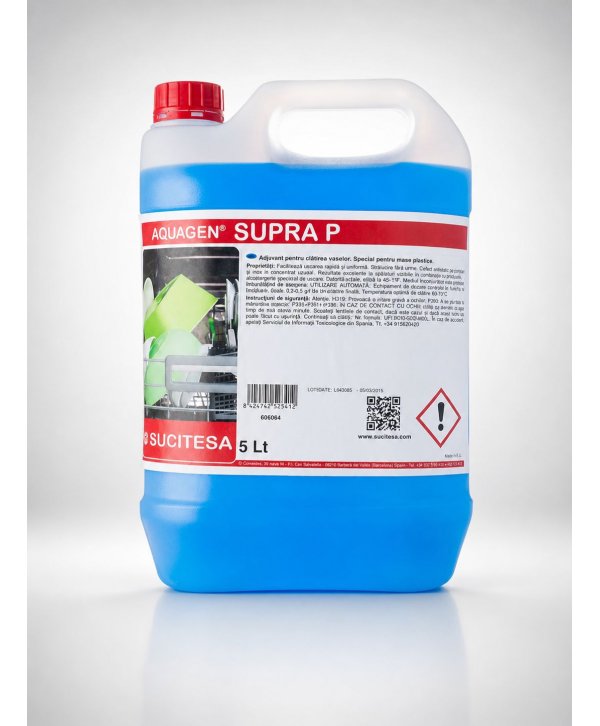 Aquagen Supra P - Detergent Profesional de Ultimă Generație pentru Spălarea Manuală sau Automată a Vaselor din Plastic Aquagen Supra P - Detergent Profesional de Ultimă Generație pentru Spălarea Manuală sau Automată a Vaselor din Plastic