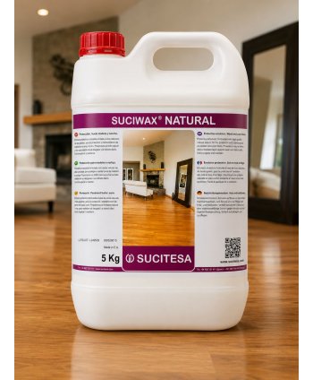 Suciwax Natural 5L - Emulsie profesională pentru protecția și întreținerea suprafețelor din lemn, parchet laminat și plută