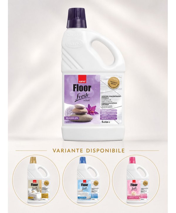  Detergenti profesionali - Sano Floor Fresh Relaxing Spa 1L – Detergent pentru Pardoseli cu Parfum Revitalizant - arli.ro