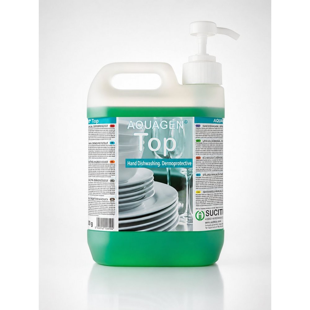 Aquagen Top 2L – Detergentul Profesional Dermoprotectiv pentru Vase Impecabil de Curate
