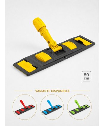  Mopuri profesionale - Suport mop profesional plat galben 50 cm, fixare cu urechi, pentru bai, vestiare - arli.ro
