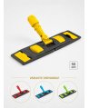 Suport mop profesional plat galben 50 cm, fixare cu urechi, pentru bai, vestiare