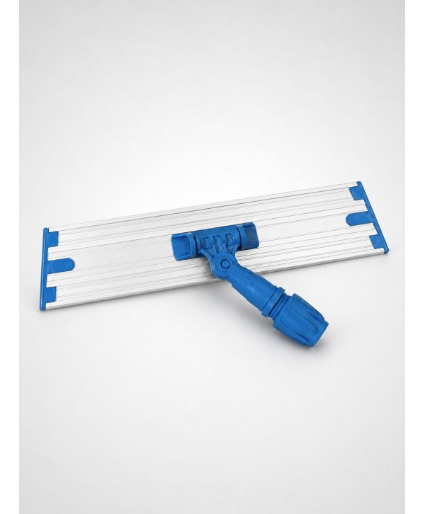 Suport ArliSoft din aluminiu pentru mop plat profesional – Sistem Velcro (scai), mobilitate 360°, 40 cm, compatibil sistem S4