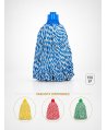 Mop cu fire lungi profesional albastru din microfibră, 150 g, pentru birouri