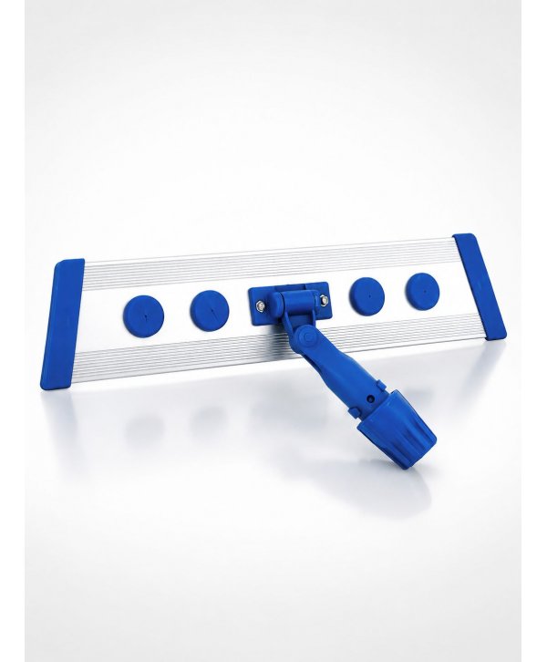 Suport Cisne din aluminiu pentru mop plat profesional – Fixare rapidă cu scai (Velcro), rotire 360°, 40 cm, compatibil sistem S4