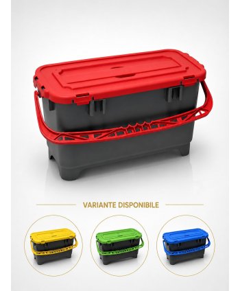  Produse de curatenie profesionale - Găleată Etanșă ArliPlus® 20L cu Garnitură de Cauciuc pt Preimpregnare Mopuri în Spitale , Zone WC/Depozitare Deșeuri - arli.ro