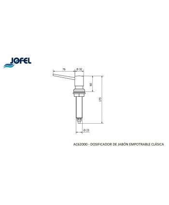 Dozator profesional din inox cu alimentare din bidonul de sapun pentru zone foarte aglomerate, Jofel Luxe