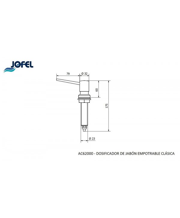 Dozator profesional din inox cu alimentare din bidonul de sapun pentru zone foarte aglomerate, Jofel Luxe