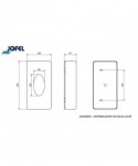  Dispensere servetele - Dispenser din plastic ABS alb pentru servetele faciale - Jofel - arli.ro
