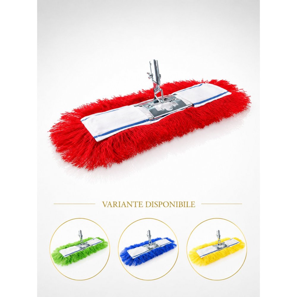 Sistem Profesional pentru Lustruire in Zone cu Risc Ridicat – Mop Antistatic din Acryl + Suport Metalic, 40 cm