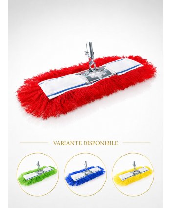  Mopuri profesionale - Sistem Profesional pentru Lustruire in Zone cu Risc Ridicat – Mop Antistatic din Acryl + Suport Metalic, 40 cm - arli.ro