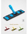 Suport mop profesional plat albastru 50 cm, fixare cu urechi, pentru spatii administrative