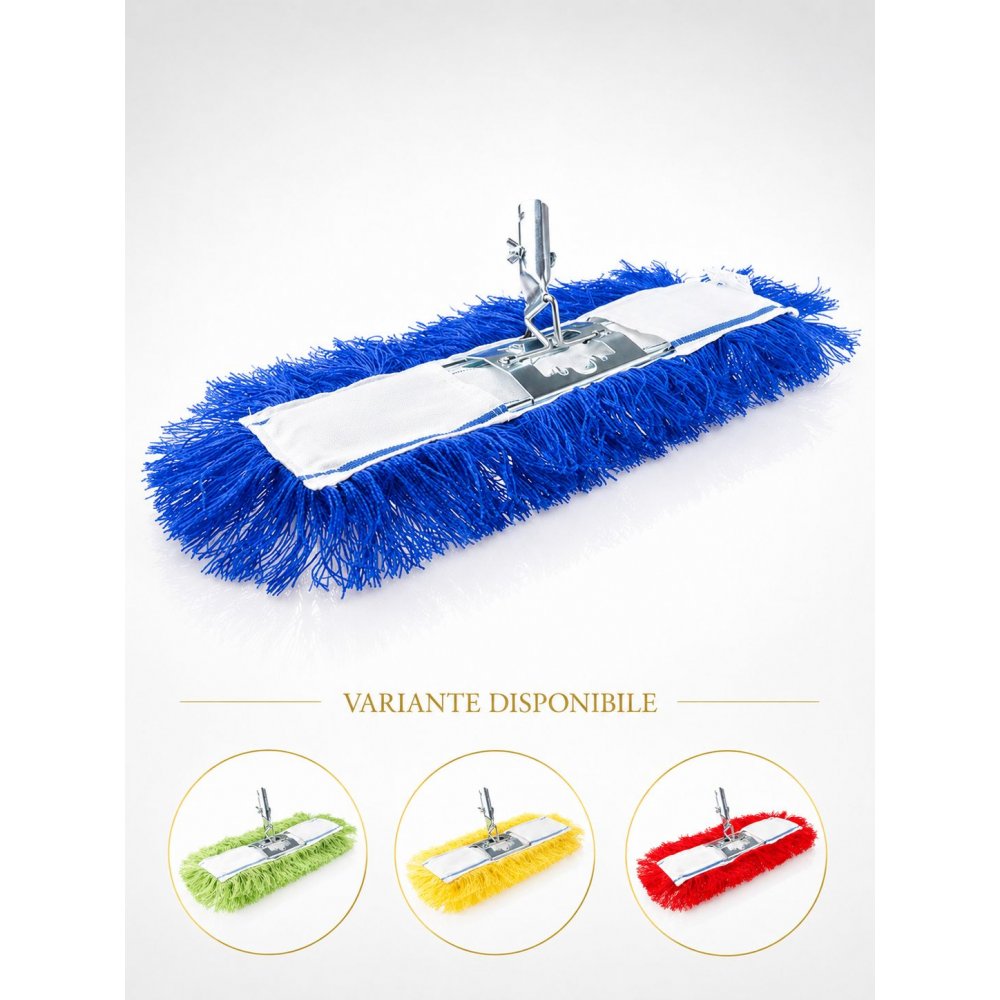 Sistem Profesional pentru Lustruire in Zone cu Risc Scazut de Contaminare – Mop Antistatic din Acryl + Suport Metalic, 40 cm