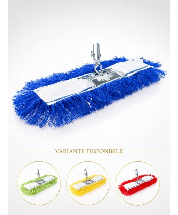  Mopuri profesionale - Sistem Profesional pentru Lustruire in Zone cu Risc Scazut de Contaminare – Mop Antistatic din Acryl + Suport Metalic, 40 cm - arli.ro