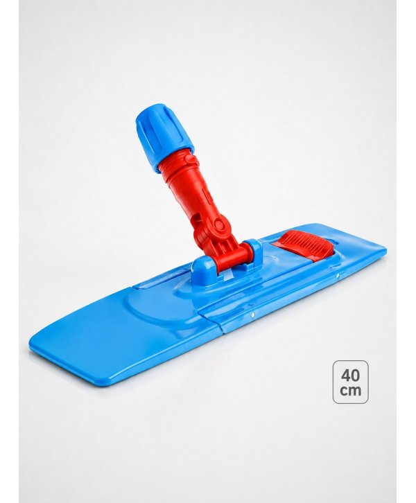 Mopuri profesionale - Suport Profesional Premium ArliSoft® pentru Mop Plat cu Buzunare, 40 cm – Pliere Magnetică Rotire 360° - arli.ro