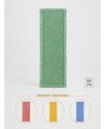 Mop profesional plat verde 50 cm din microfibră, cu urechi și buzunare, pentru bucătării