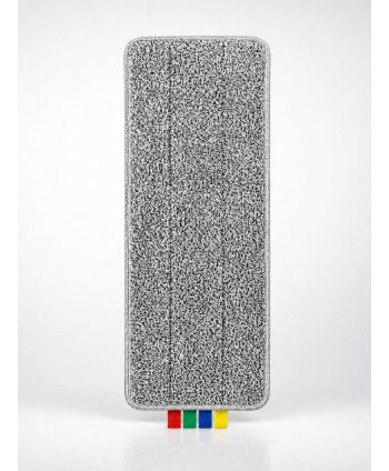  Produse de curatenie profesionale - Mop plat din microfibră cu scai Velcro și etichete pe culori - arli.ro