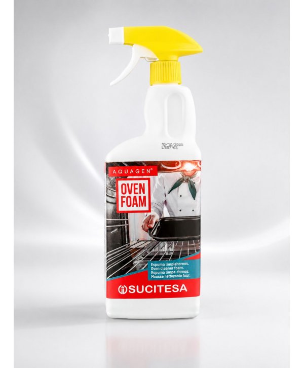 Detergenti profesionali - Aquagen Oven Foam 1L – Spumă Degresantă Profesională pentru Cuptoare, Plite și Grătare - arli.ro