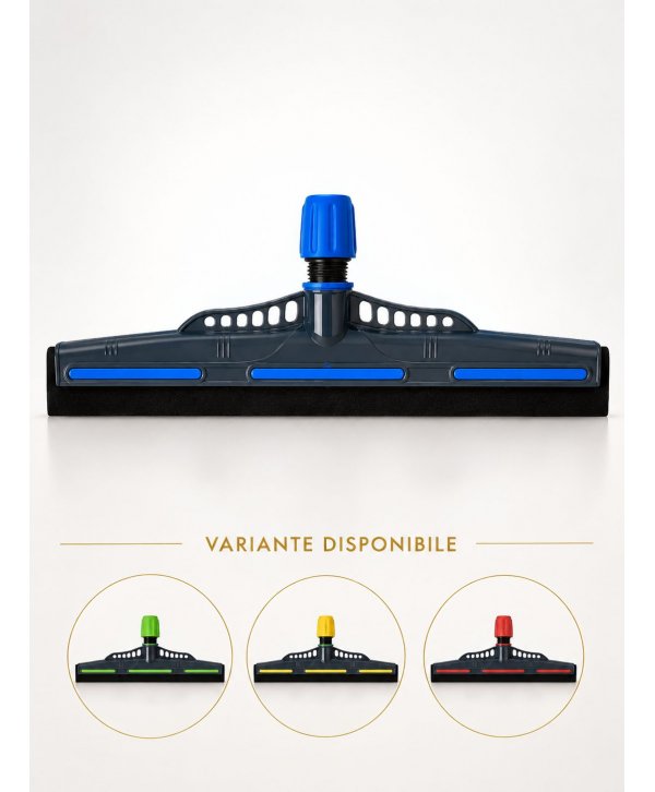  Produse de curatenie profesionale - Racleta albastra pentru indepartat lichide de pe podea, lama din spuma poliuretanica 45 cm, fixare cu filet / clema Kentucky - arli.ro
