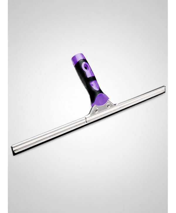 Materiale de curatenie - Racletă Profesională Premium din Inox pentru Geamuri – 45 cm – Compatibilă cu Mânere Telescopice conice - arli.ro