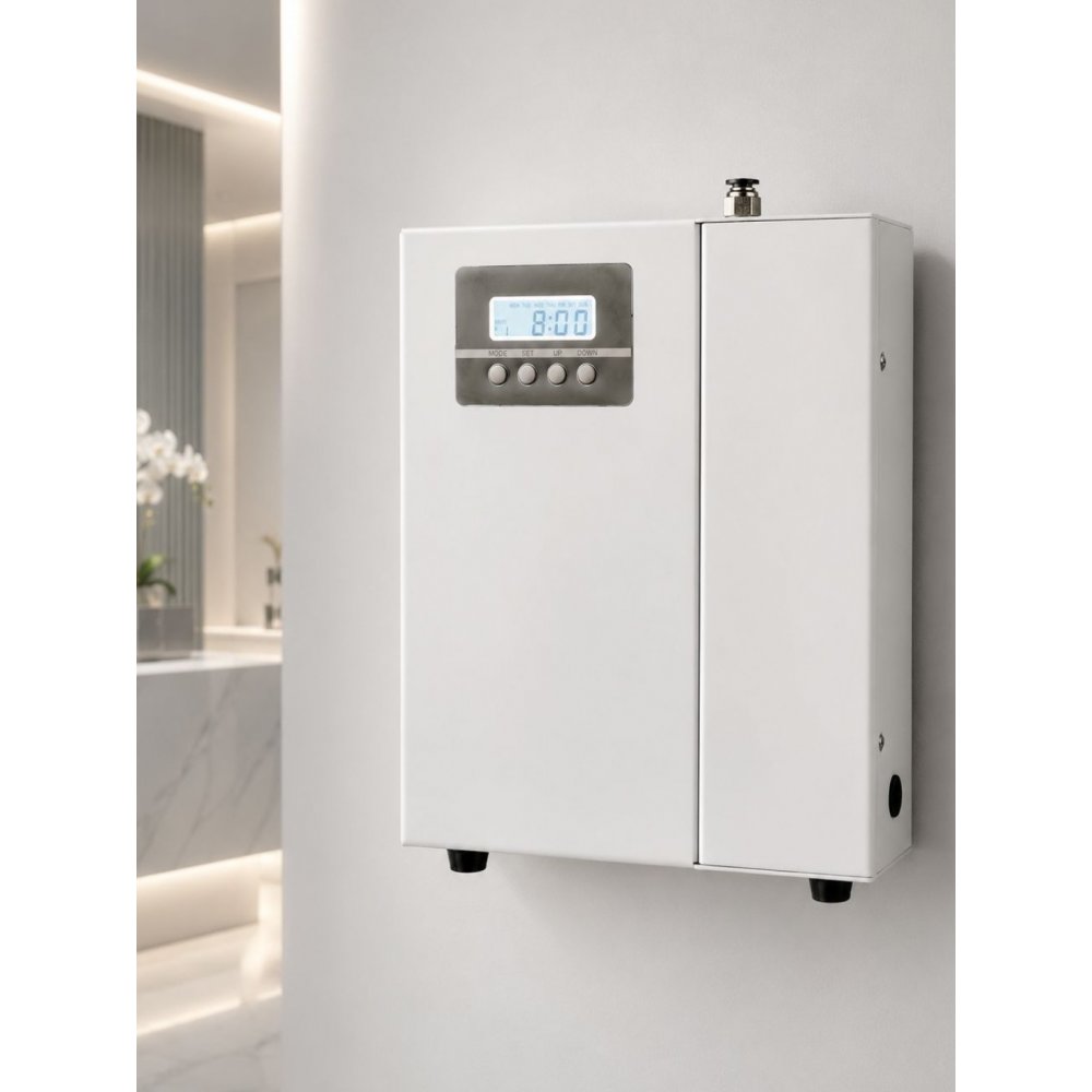 Dispenser pt ulei esential odorizant, acoperire 200 mp, priza, metalic, cheie, HVAC, nebulizare, alb, ArliScent 200P