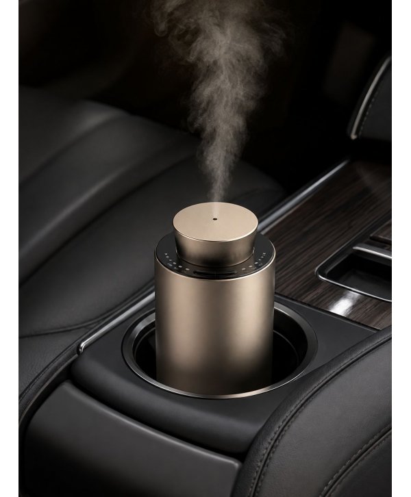 Difuzor Gold Champagne pentru esențe odorizante prin nebulizare – Soluția ideală pentru auto și birou Difuzor Gold Champagne pentru esențe odorizante prin nebulizare – Soluția ideală pentru auto și birou
