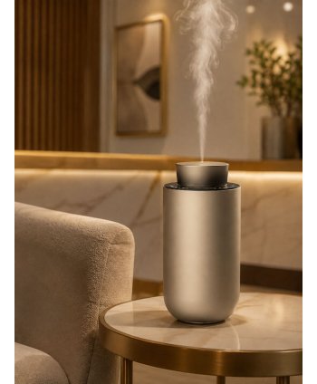 Difuzor Gold Champagne pentru esențe odorizante prin nebulizare – Soluția ideală pentru auto și birou