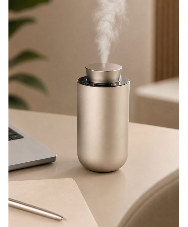 Difuzor Gold Champagne pentru esențe odorizante prin nebulizare – Soluția ideală pentru auto și birou Difuzor Gold Champagne pentru esențe odorizante prin nebulizare – Soluția ideală pentru auto și birou