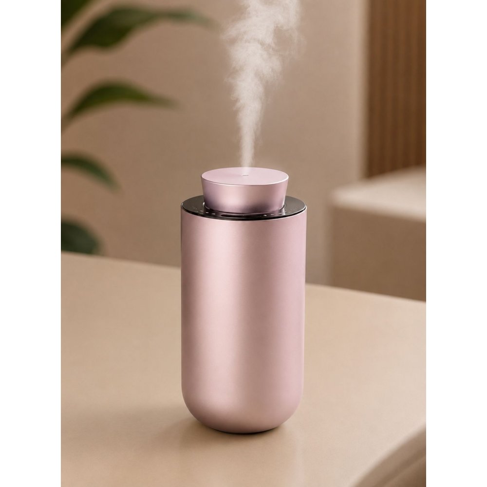 Difuzor Rose Gold pentru esențe odorizante prin nebulizare – Soluția ideală pentru auto și birou