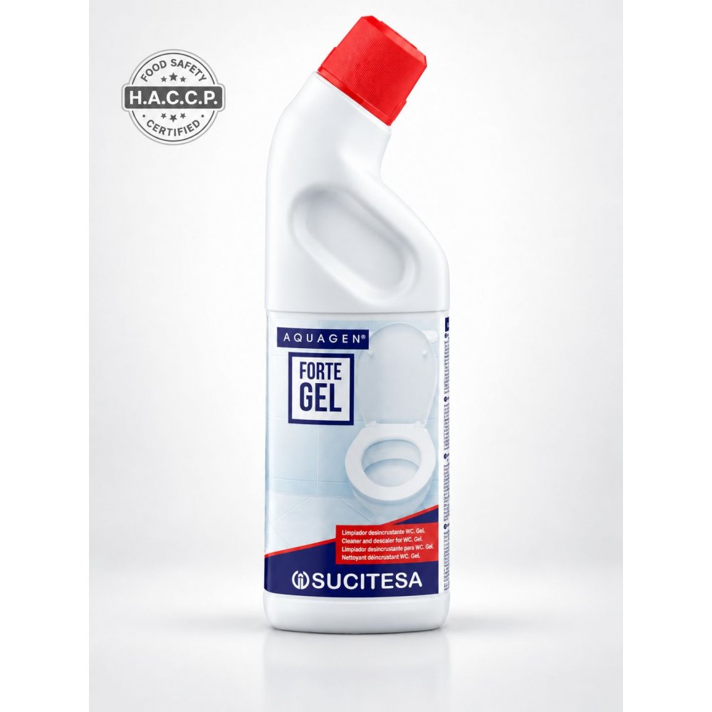 Aquagen Forte Gel 1L – Soluție Profesională Acreditată H.A.C.C.P. pentru Curățarea și Igienizarea Vasului WC