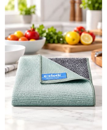 Laveta e-cloth pentru Bucătărie cu 500 Milioane de Fibre Ultrafine – Curățenie Avansată Fără Detergenți, Doar cu Apă!