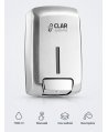 Dozator din inox pentru sapun lichid, finisaj satinat, design minimalist din gama INNEX de la Clar Systems, 1100 ml