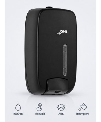 Dozator Săpun Lichid Jofel TIMELESS negru – Funcționalitate și Design pentru Spații Moderne