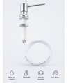 Dozator profesional din inox cu alimentare din bidonul de sapun pentru zone foarte aglomerate, Jofel Luxe