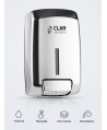 Dozator din inox pentru sapun lichid, finisaj lucios, design minimalist din gama INNEX de la Clar Systems, 1100 ml