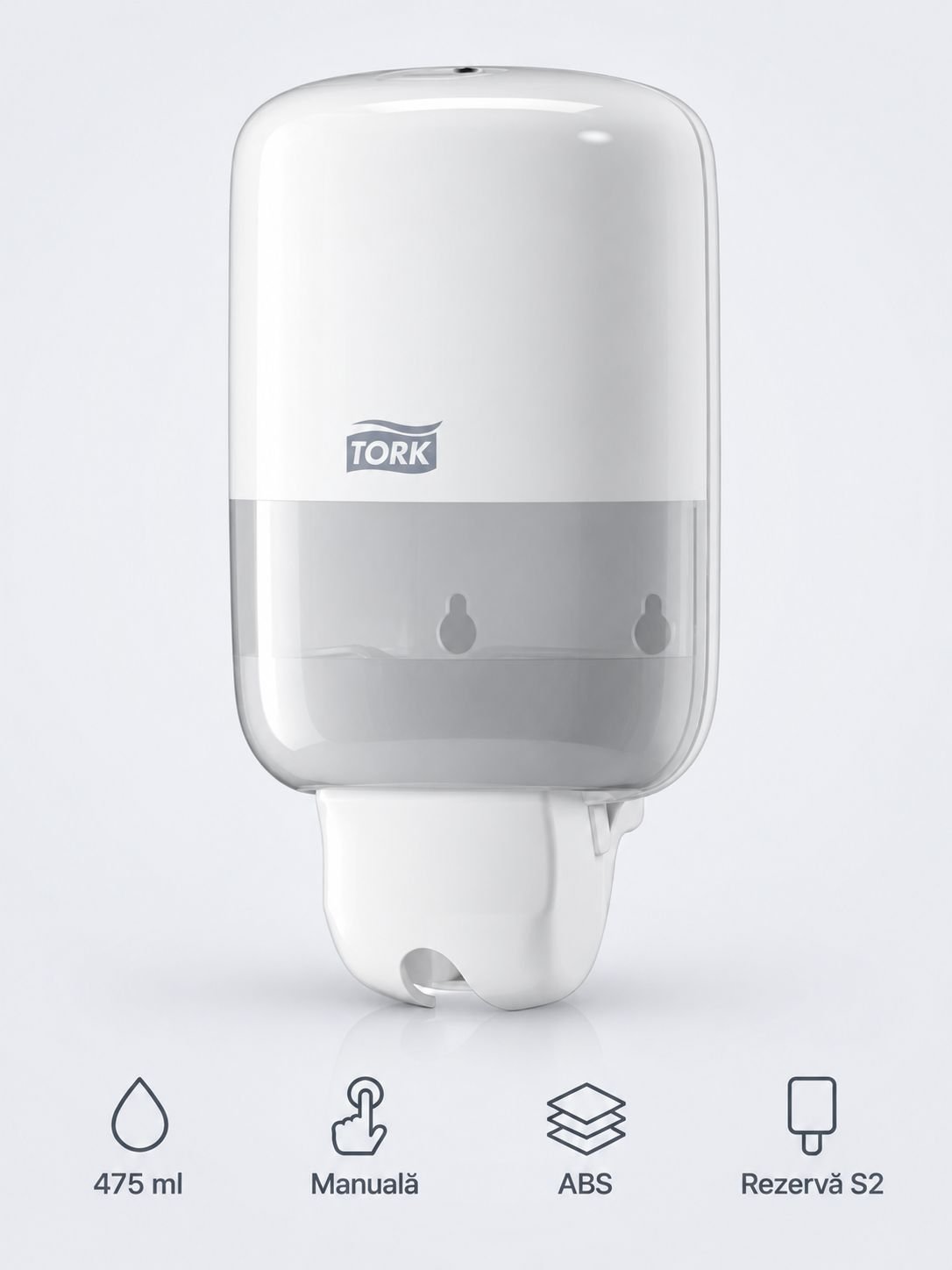 Dozator Săpun Lichid Tork Mini S2 – Alb Elevation Design, cod 561000