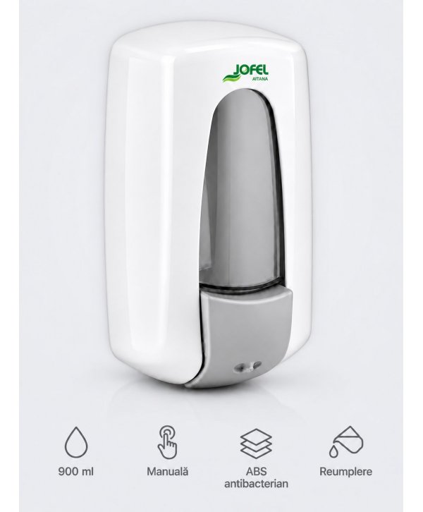 Dozator Săpun Antibacterian cu Ioni de Argint, Sterilizare Permanenta SteriTouch® - Jofel Aitana Antibac