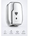 Dozator Săpun Lichid cu Automat Senzor Inox Lucios, 1200 ml – Igienă Automată, Design Elegant și Rezistență Superioară