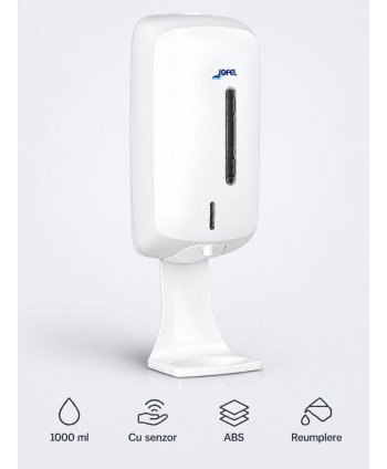 Dozator Săpun Lichid Automat Senzor Jofel TIMELESS alb, Igienă Fără Contact în Design Premium