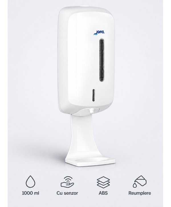Dozator Săpun Lichid Automat Senzor Jofel TIMELESS alb, Igienă Fără Contact în Design Premium Dozator Săpun Lichid Automat Senzor Jofel TIMELESS alb, Igienă Fără Contact în Design Premium