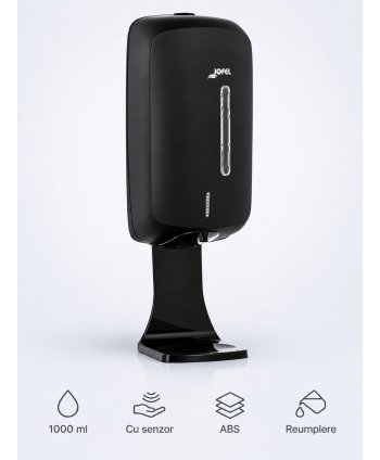 Dozator Săpun Lichid Automat Senzor Jofel TIMELESS negru, Igienă Fără Contact în Design Premium