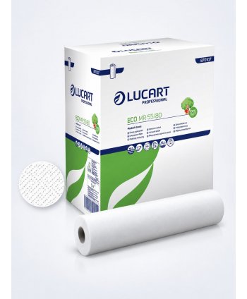 Rola hârtie cearceaf pat medical , cosmetic Lucart Eco 55 cm x 80 m – Sustenabilitate și Protecție