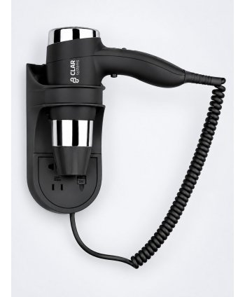 Uscator de par mural Clar Systems Pro negru – hotel si wellness