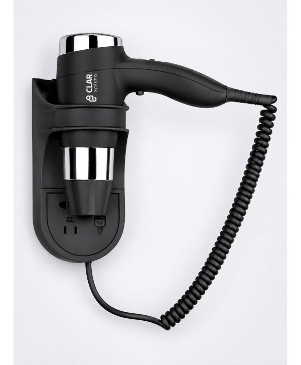 Uscator de par mural Clar Systems Pro negru – hotel si wellness Uscator de par mural Clar Systems Pro negru – hotel si wellness