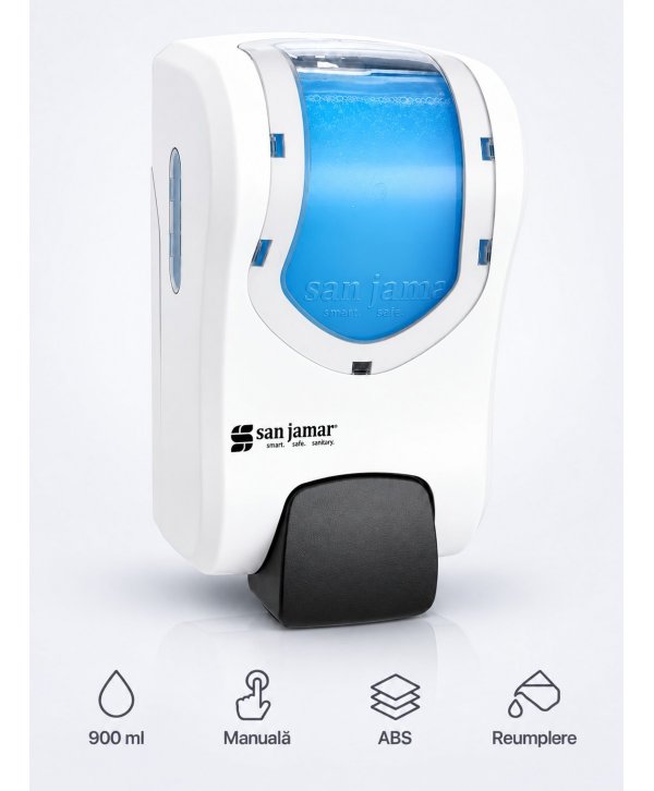 Dozator Săpun Spumă San Jamar® SUMMIT – Performanță Americană, Design Modern și Durabilitate Extinsă Dozator Săpun Spumă San Jamar® SUMMIT – Performanță Americană, Design Modern și Durabilitate Extinsă