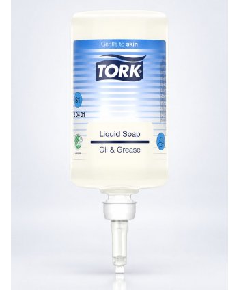 Săpun lichid Tork S1 pentru murdărie grea, uleiuri, grasimi – rezerva 1000 ml, Cod 420401