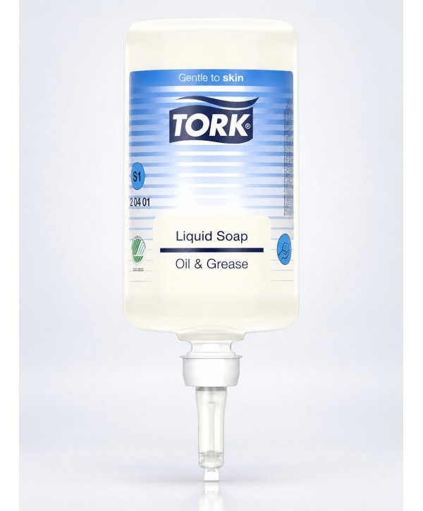 Săpun lichid Tork S1 pentru murdărie grea, uleiuri, grasimi – rezerva 1000 ml, Cod 420401