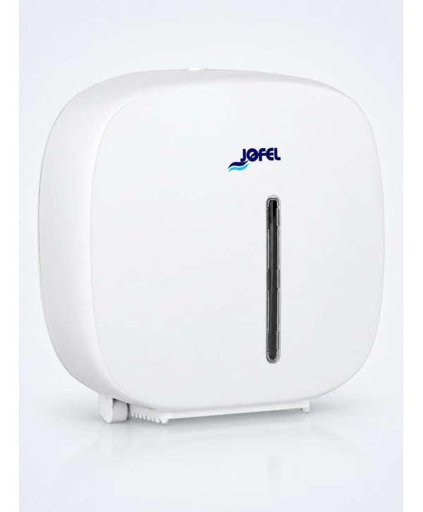 Dispenser Hârtie Igienică Jumbo Jofel TIMELESS alb – Funcționalitate și Design pentru Spații Moderne Dispenser Hârtie Igienică Jumbo Jofel TIMELESS alb – Funcționalitate și Design pentru Spații Moderne