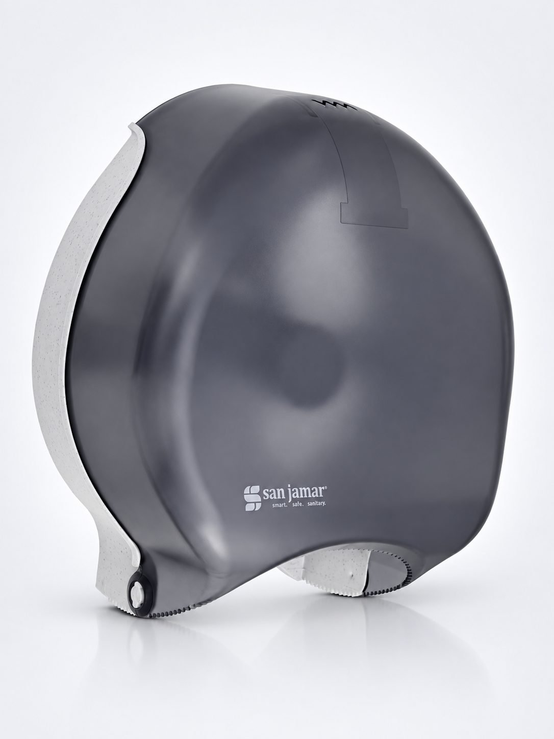 Dispenser Hârtie Igienică Jumbo San Jamar® SUMMIT – Design Fumuriu Elegant și Performanță de Top pentru Trafic Intens